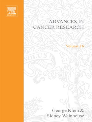cover image of ADVANCES IN CANCER RESEARCH, VOLUME 16